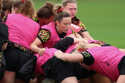010426 - Wales Women Rugby Training Session - Alisha Joyce during training ahead of the start of the Women’s 6 Nations