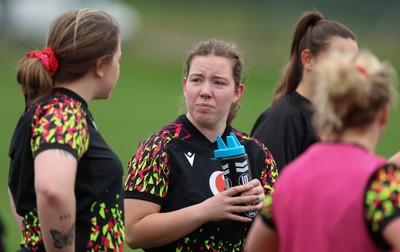 010426 - Wales Women Rugby Training Session - Elan Jones during training ahead of the start of the Women’s 6 Nations