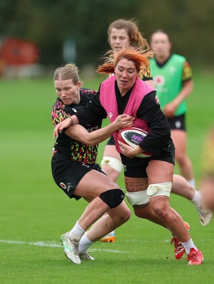010426 - Wales Women Rugby Training Session - Georgia Evans during training ahead of the start of the Women’s 6 Nations