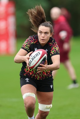 010426 - Wales Women Rugby Training Session - Bryonie King during training ahead of the start of the Women’s 6 Nations
