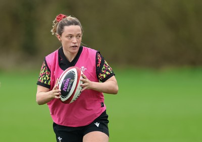 010426 - Wales Women Rugby Training Session - Alisha Joyce during training ahead of the start of the Women’s 6 Nations