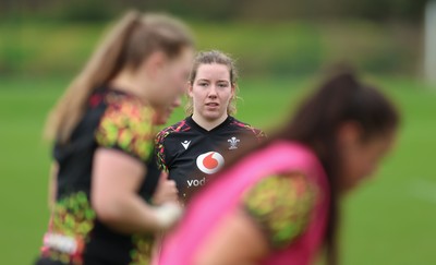 010426 - Wales Women Rugby Training Session - Elan Jones during training ahead of the start of the Women’s 6 Nations
