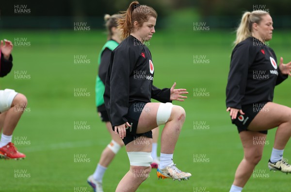010426 - Wales Women Rugby Training Session - Kate Williams during training ahead of the start of the Women’s 6 Nations