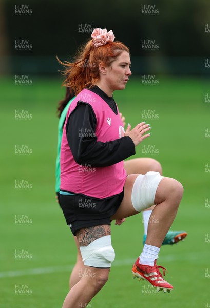 010426 - Wales Women Rugby Training Session - Georgia Evans during training ahead of the start of the Women’s 6 Nations