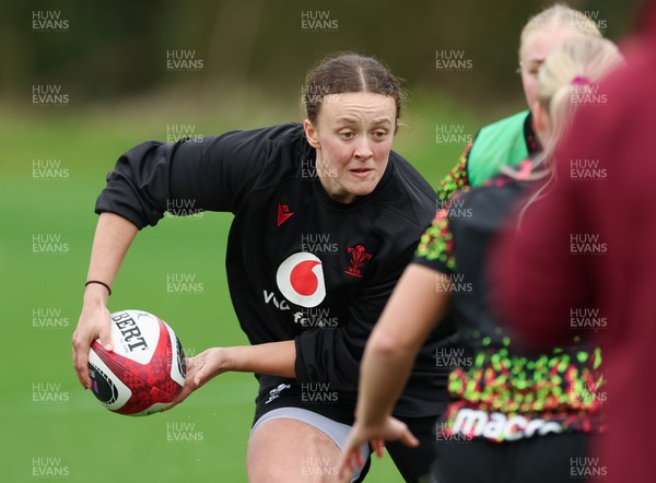010426 - Wales Women Rugby Training Session - Lleucu George during training ahead of the start of the Women’s 6 Nations