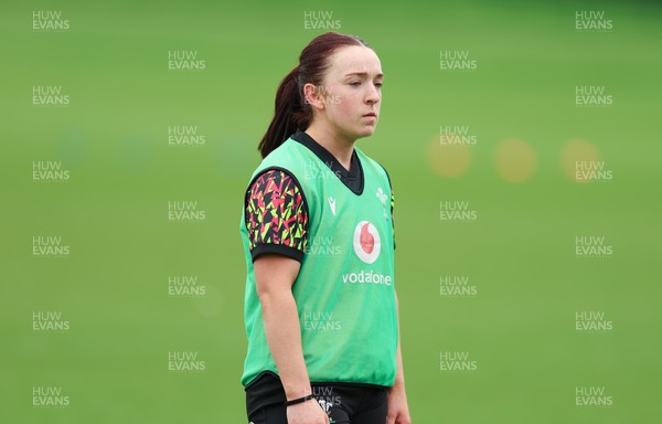010426 - Wales Women Rugby Training Session - Sian Jones during training ahead of the start of the Women’s 6 Nations