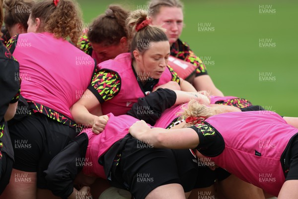 010426 - Wales Women Rugby Training Session - Alisha Joyce during training ahead of the start of the Women’s 6 Nations
