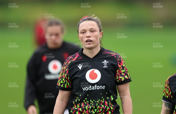 010426 - Wales Women Rugby Training Session - Alisha Joyce during training ahead of the start of the Women’s 6 Nations