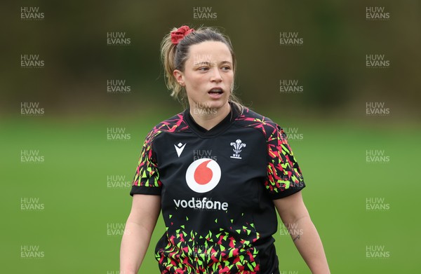 010426 - Wales Women Rugby Training Session - Alisha Joyce during training ahead of the start of the Women’s 6 Nations