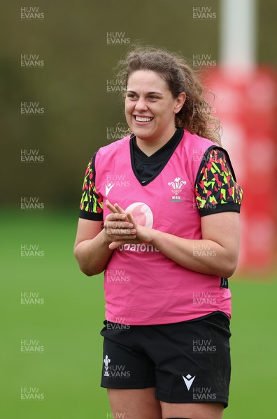 010426 - Wales Women Rugby Training Session - Natalia John during training ahead of the start of the Women’s 6 Nations