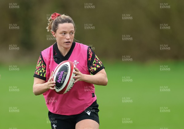010426 - Wales Women Rugby Training Session - Alisha Joyce during training ahead of the start of the Women’s 6 Nations