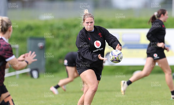 011123 - Wales Women Rugby Training Session - Kelsey Jones during a training session ahead of their final WXV1 match against Australia