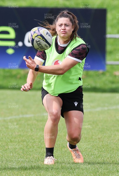 011123 - Wales Women Rugby Training Session - Robyn Wilkins during a training session ahead of their final WXV1 match against Australia
