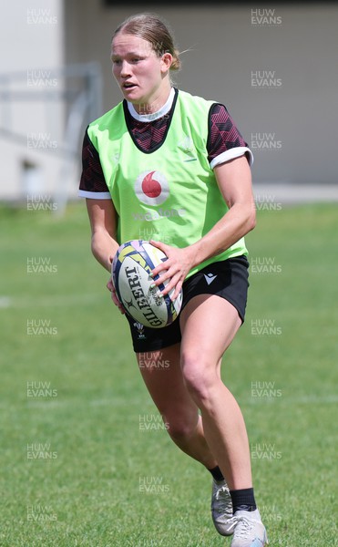 011123 - Wales Women Rugby Training Session - Carys Cox during a training session ahead of their final WXV1 match against Australia