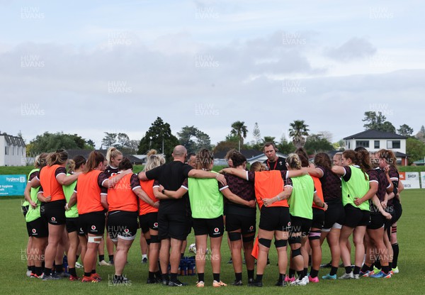 011123 - Wales Women Rugby Training Session - The Wales Women team during a training session ahead of their final WXV1 match against Australia