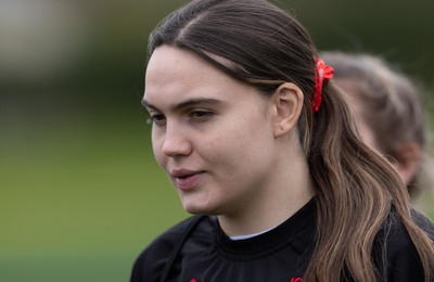 020424 - Wales Women’s Rugby Training Session - Bryonie King during a training session ahead of Wales’ next Women’s 6 Nations match against Ireland