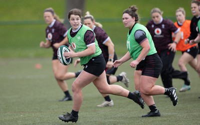 020424 - Wales Women’s Rugby Training Session - Kate Williams during a training session ahead of Wales’ next Women’s 6 Nations match against Ireland