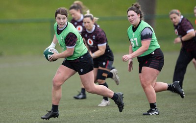 020424 - Wales Women’s Rugby Training Session - Kate Williams during a training session ahead of Wales’ next Women’s 6 Nations match against Ireland