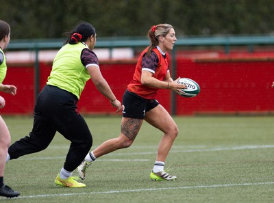 020424 - Wales Women’s Rugby Training Session -Georgia Evans during a training session ahead of Wales’ next Women’s 6 Nations match against Ireland