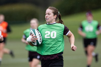 020424 - Wales Women’s Rugby Training Session - Lisa Neumann during a training session ahead of Wales’ next Women’s 6 Nations match against Ireland