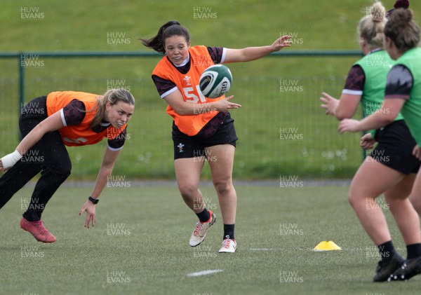 020424 - Wales Women’s Rugby Training Session - Meg Davies during a training session ahead of Wales’ next Women’s 6 Nations match against Ireland