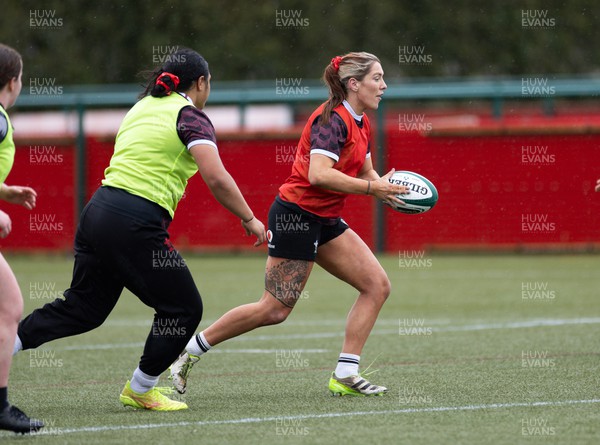 020424 - Wales Women’s Rugby Training Session -Georgia Evans during a training session ahead of Wales’ next Women’s 6 Nations match against Ireland