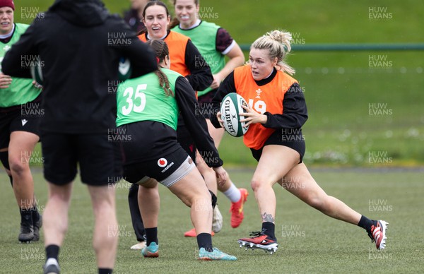 020424 - Wales Women’s Rugby Training Session - Alex Callender during a training session ahead of Wales’ next Women’s 6 Nations match against Ireland