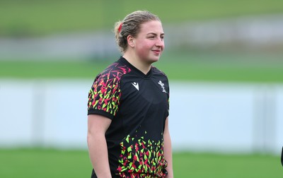 030426 - Wales Women Rugby Training session - Molly Reardon during training ahead of the start of the Women’s 6 Nations