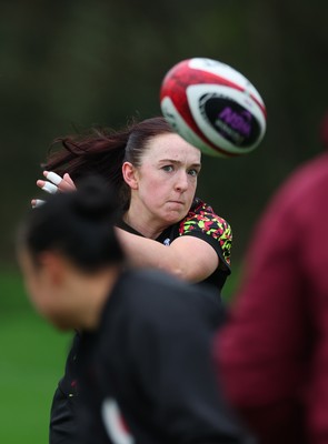 030426 - Wales Women Rugby Training session - Sian Jones during training ahead of the start of the Women’s 6 Nations