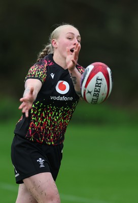 030426 - Wales Women Rugby Training session - Nikita Prothero during training ahead of the start of the Women’s 6 Nations