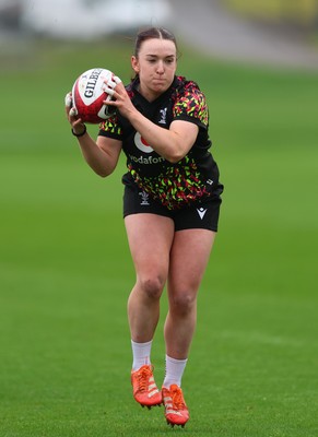 030426 - Wales Women Rugby Training session - Sian Jones during training ahead of the start of the Women’s 6 Nations