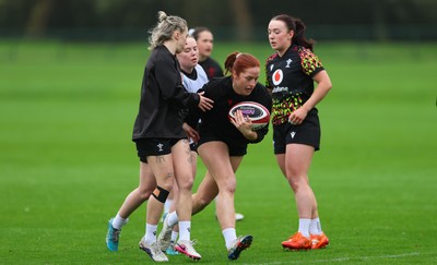 030426 - Wales Women Rugby Training session - Lisa Neumann during training ahead of the start of the Women’s 6 Nations