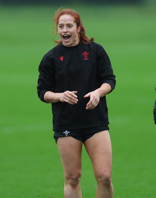 030426 - Wales Women Rugby Training session - Lisa Neumann during training ahead of the start of the Women’s 6 Nations