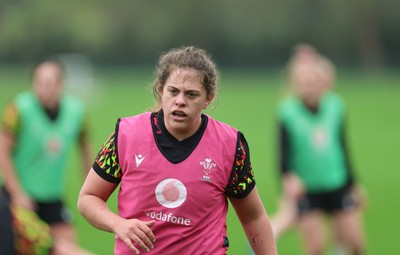 030426 - Wales Women Rugby Training session - Natalia John during training ahead of the start of the Women’s 6 Nations