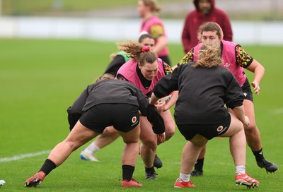 030426 - Wales Women Rugby Training session - Gwenllian Pyrs during training ahead of the start of the Women’s 6 Nations