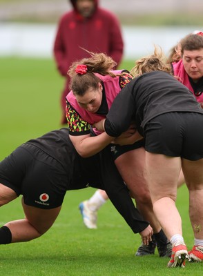 030426 - Wales Women Rugby Training session - Gwenllian Pyrs during training ahead of the start of the Women’s 6 Nations