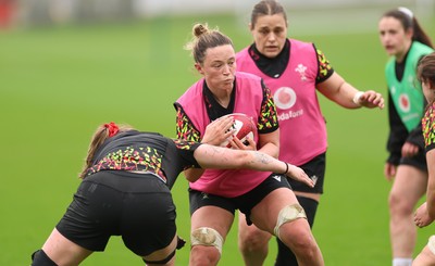 030426 - Wales Women Rugby Training session - Alisha Joyce during training ahead of the start of the Women’s 6 Nations