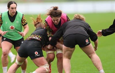 030426 - Wales Women Rugby Training session - Natalia John during training ahead of the start of the Women’s 6 Nations