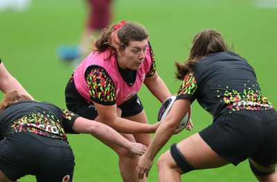030426 - Wales Women Rugby Training session - Stella Orrin during training ahead of the start of the Women’s 6 Nations