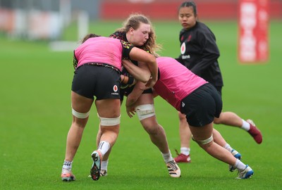 030426 - Wales Women Rugby Training session - Alaw Pyrs during training ahead of the start of the Women’s 6 Nations