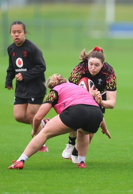 030426 - Wales Women Rugby Training session - Gwen Crabb during training ahead of the start of the Women’s 6 Nations