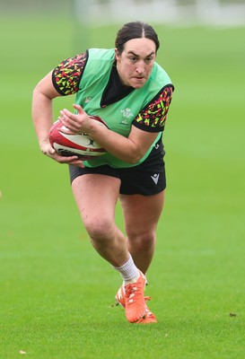 030426 - Wales Women Rugby Training session - Courtney Keight during training ahead of the start of the Women’s 6 Nations