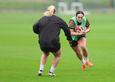 030426 - Wales Women Rugby Training session - Courtney Keight during training ahead of the start of the Women’s 6 Nations