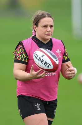 030426 - Wales Women Rugby Training session - Jenni Scoble during training ahead of the start of the Women’s 6 Nations