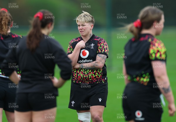 030426 - Wales Women Rugby Training session - Donna Rose during training ahead of the start of the Women’s 6 Nations