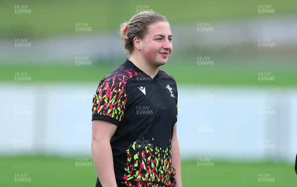 030426 - Wales Women Rugby Training session - Molly Reardon during training ahead of the start of the Women’s 6 Nations
