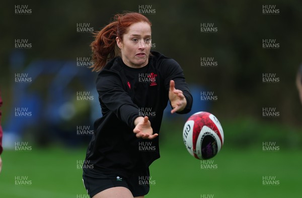 030426 - Wales Women Rugby Training session - Lisa Neumann during training ahead of the start of the Women’s 6 Nations