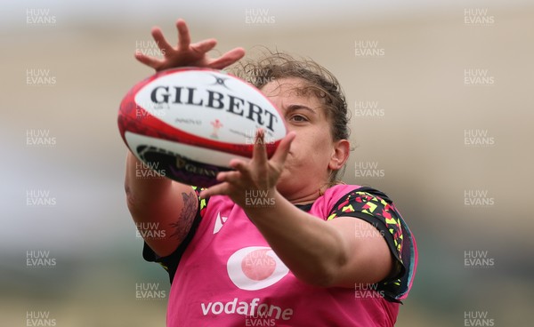 030426 - Wales Women Rugby Training session - Natalia John during training ahead of the start of the Women’s 6 Nations