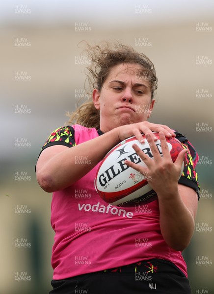 030426 - Wales Women Rugby Training session - Natalia John during training ahead of the start of the Women’s 6 Nations