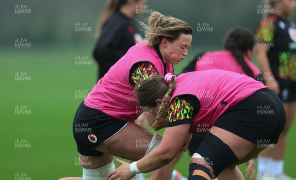 030426 - Wales Women Rugby Training session - Alisha Joyce during training ahead of the start of the Women’s 6 Nations